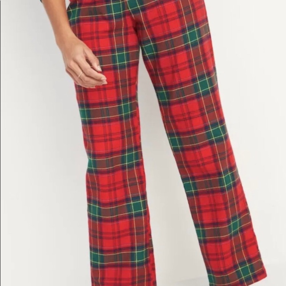 Old Navy Red Plaid Flannel Pants NWT Size XXL